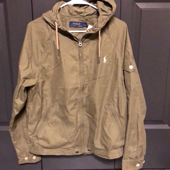 ralph lauren cotton blend windbreaker